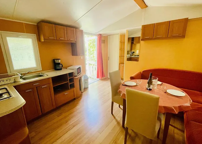 Mobil-home Confortable Avec Terrasse Au Calme - Api-1-52-915 Campingplatz Camon (Languedoc-Roussillon)